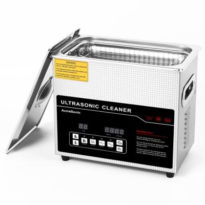 Máquina de limpeza por ultra-som SUS 304 com válvula de escoamento 4 transdutores Potência de aquecimento 100W