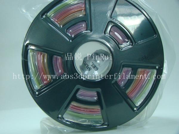 Multicolor gradient 3d printer filament, one roll have the many colors ,new filament