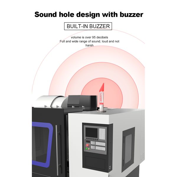 Voyant d'alarme LED à base pliable en cristal 24V 220V 0.6kg IP50 pour avertissement de sécurité
