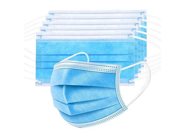 Lace Up Disposable Non Woven Face Mask , Odorless Surgical Mask Disposable 3 Ply