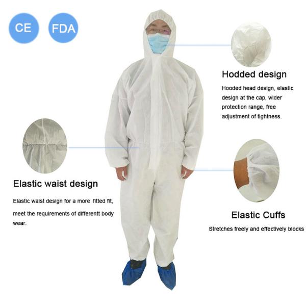Reliable Disposable Protective Clothing For Work Protection / Hospital