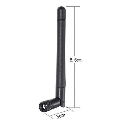 Dual Band Wifi Antenna 2.4GHz 5.8GHz Rubber Wireless Communication Antennas With Right Angle