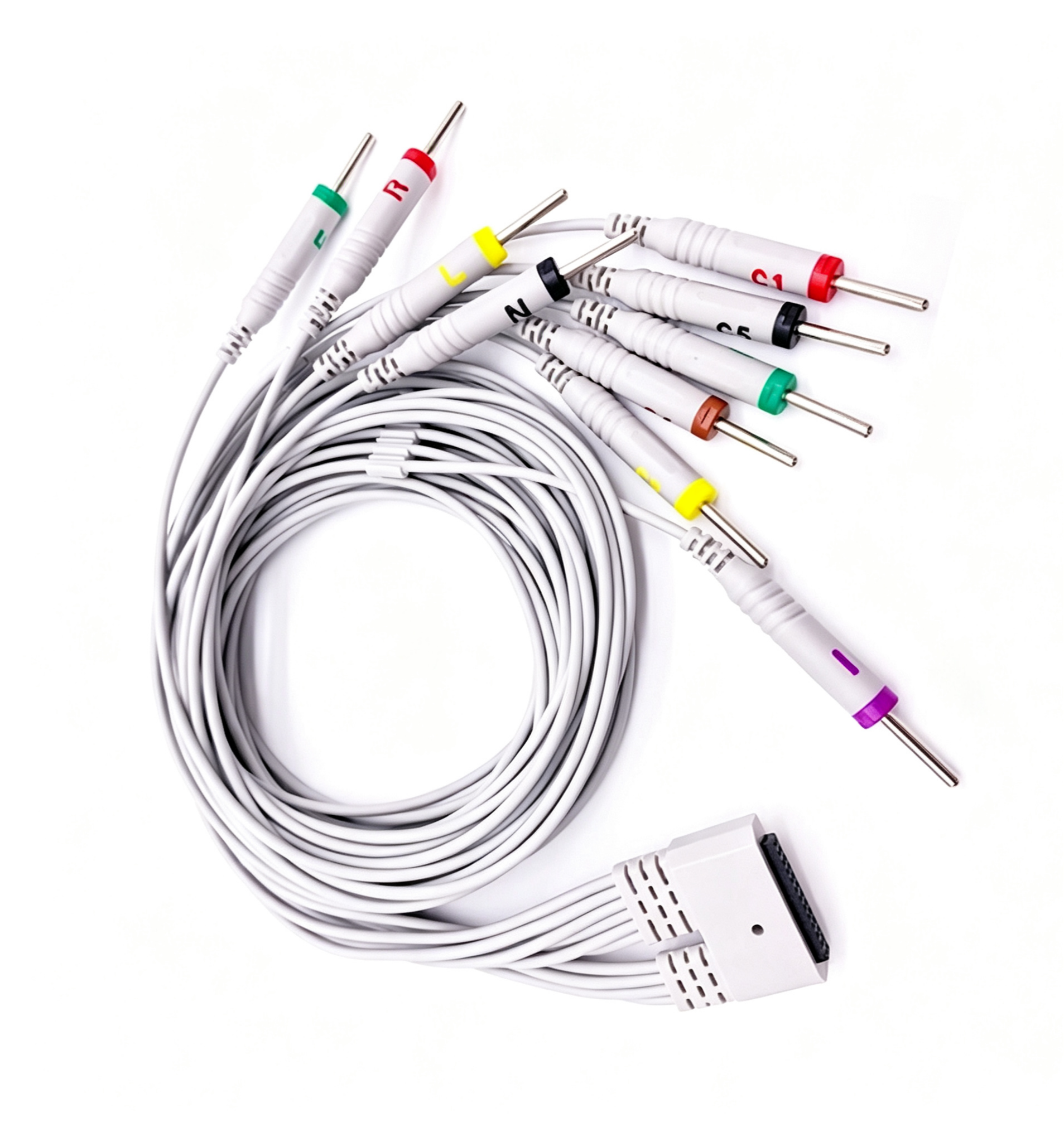 1.1m ECG Cables And Leadwires 10 Lead ECG Extension Cable CE Certified For Medex MECG200/300
