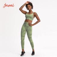 Le soutien-gorge de yoga de colorant de lien et l'Activewear de yoga d'ensemble de Legging place 220gsm