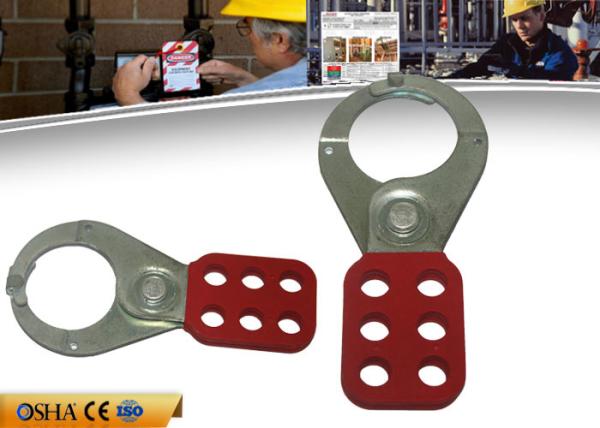 ZC-K21 Economic Steel Lockout Hasp 6 Prying Resistant Hook ABS Coated Body