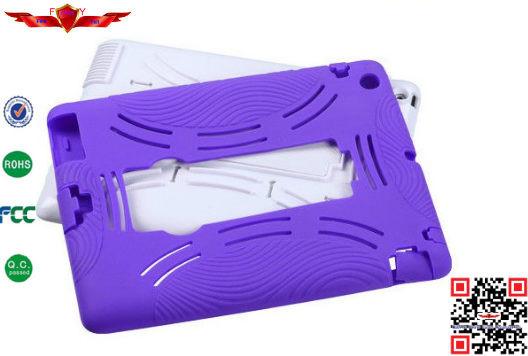 100% Brand New Import Silicone+PC Hybrid Hard Cover Case For Ipad Mini 2 With Stand