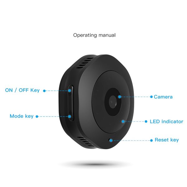 Home Security Mini Action Camera H6 Wifi Micro Camera With Motion Sensor And Night Vision