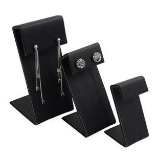 White Leather Earring Display Stands Jewelry Combination Sets Shop Displaying