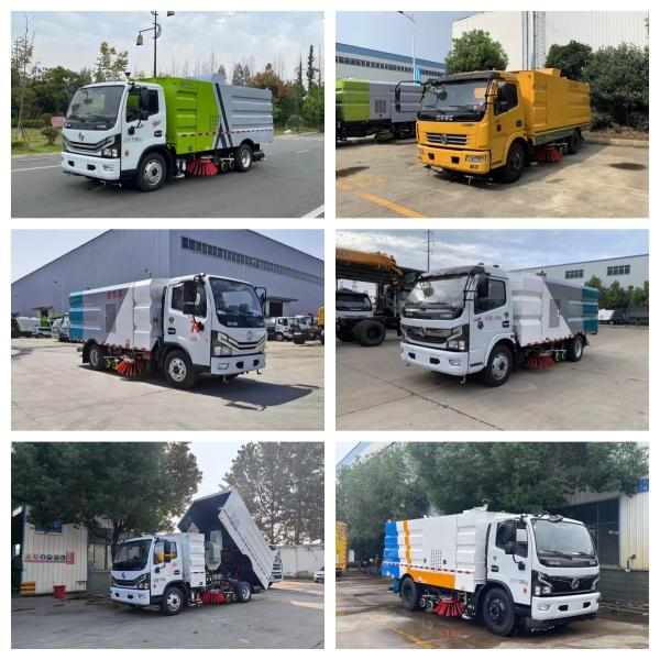 10 кубических метров Dongfeng 120hp Eu 5 двигатель Уличный чистильный грузовик для дорожного джеттера высокого давления