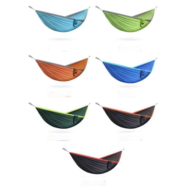 Синий 70D нейлоновый тафеты 300x180CM портативный кемпинговый гамак на открытом воздухе Легкий слезостойкий