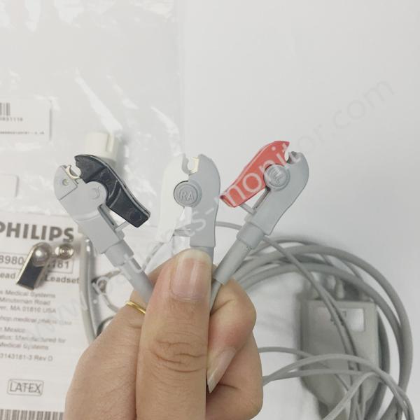 3-Lead AAMI Leadest Cable 989803143181 Multi-Patient 2.5M Medical Accessories