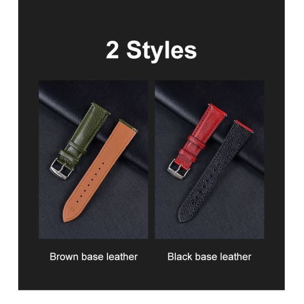 Retro-style Patent Leather Watch Straps-OEM