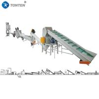 1000kg Pet Bottle Recycling Machine Line Hot Washing Plastic Flakes Crushing