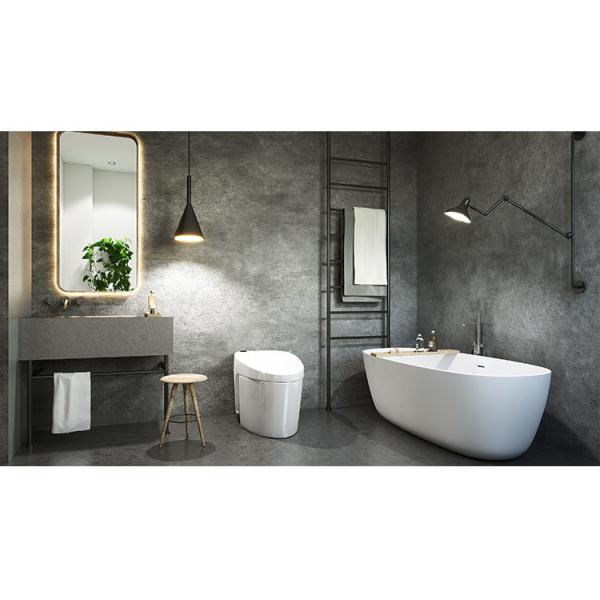 SPC Wall Panels Favourite 600*2440*4mm Waterproof And Moisture-Resistant Stone Plastic Composite Eco-Friendly Stone Plastic Composite Faux Tile Design Wall Paneling For Bathroom And Toilet