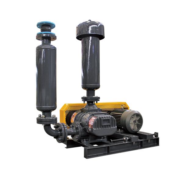 Belt Transmission 90kw 98 Kpa Tri Lobe Roots Blower For Fishing Farm