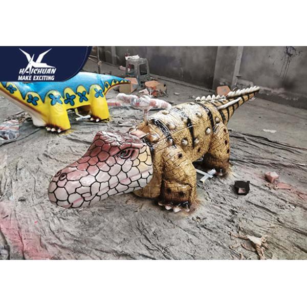 Background Music Motorized Plush Riding Animals / Self Propelled Animal Scooter For Children
