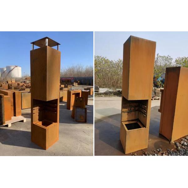 Сад грея деревенскую древесину горя на открытом воздухе металл Chiminea Corten камина