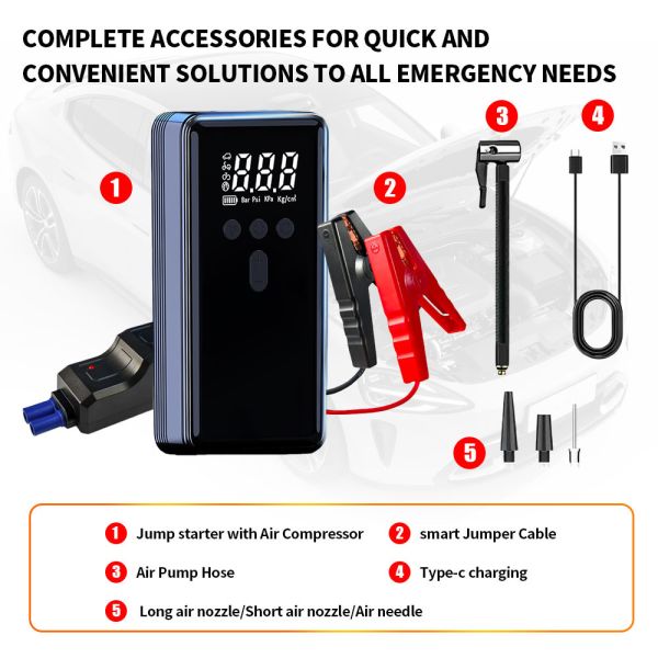 Portable Car Charger Jump Starter 6000mAh 8000mAh 10000mAh 12000mAh emergency car battery charger portable car jump starter Vehicle emergency power supply
