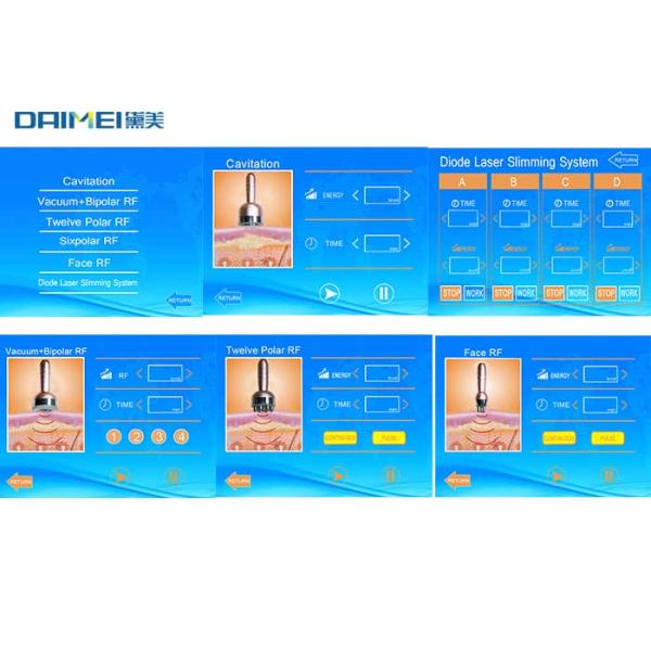 Ultrasonic Liposuction Cavitation Slimming Machine / RF Face Lifting Machine