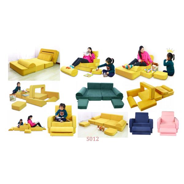 Modern Foam Kids Play Couch 14pcs Per Set Home Decor Kids Sofa Custom Logo Accepted