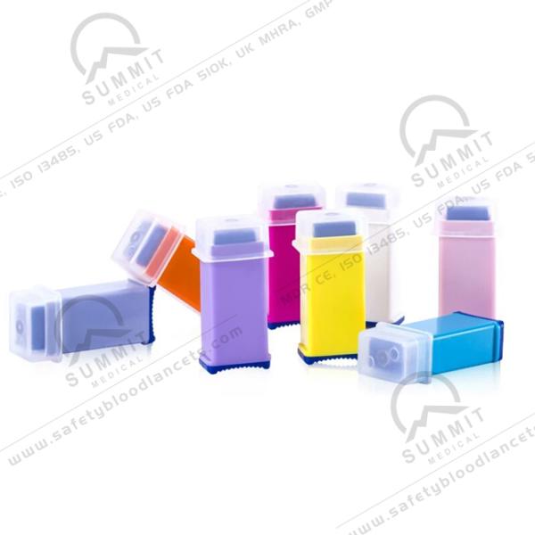 Медицинский одноразовый безопасный кровяной ланцет 28G 1,8 мм с вытяжной крышкой