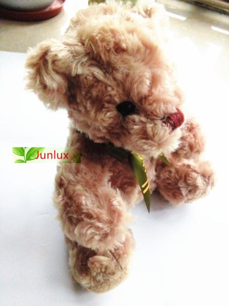 Plush 20cm Size  Bear With Tie On Neck Christmas Holiday Present Teddy Bew Children KIDS Stuffed Toys OEM Items Fashion