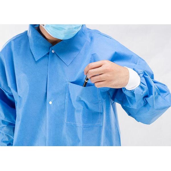 Пальто лаборатории SMS устранимое с мантией посетителя больницы брюк