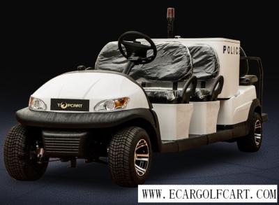 Injection Material 6 Seater Golf Buggy , Electric Patrol Vehicle With Alarm Lights