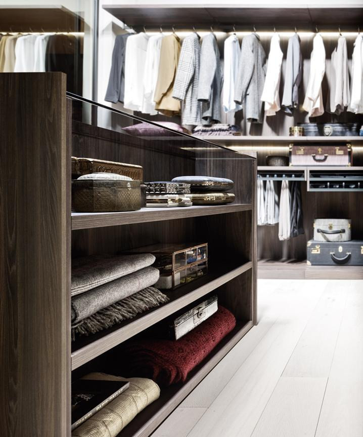 Modern Bedroom Furniture Professional Material HDF Board Walk-in Wardrobe for Bedroom