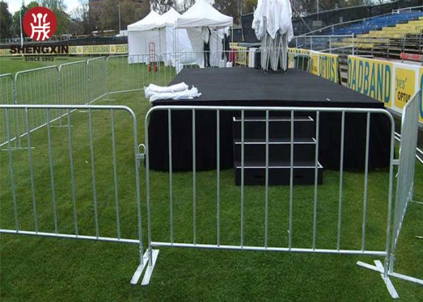 Temporary Traffic 100mm Steel Pedestrian Barriers Portable Steel Barricade