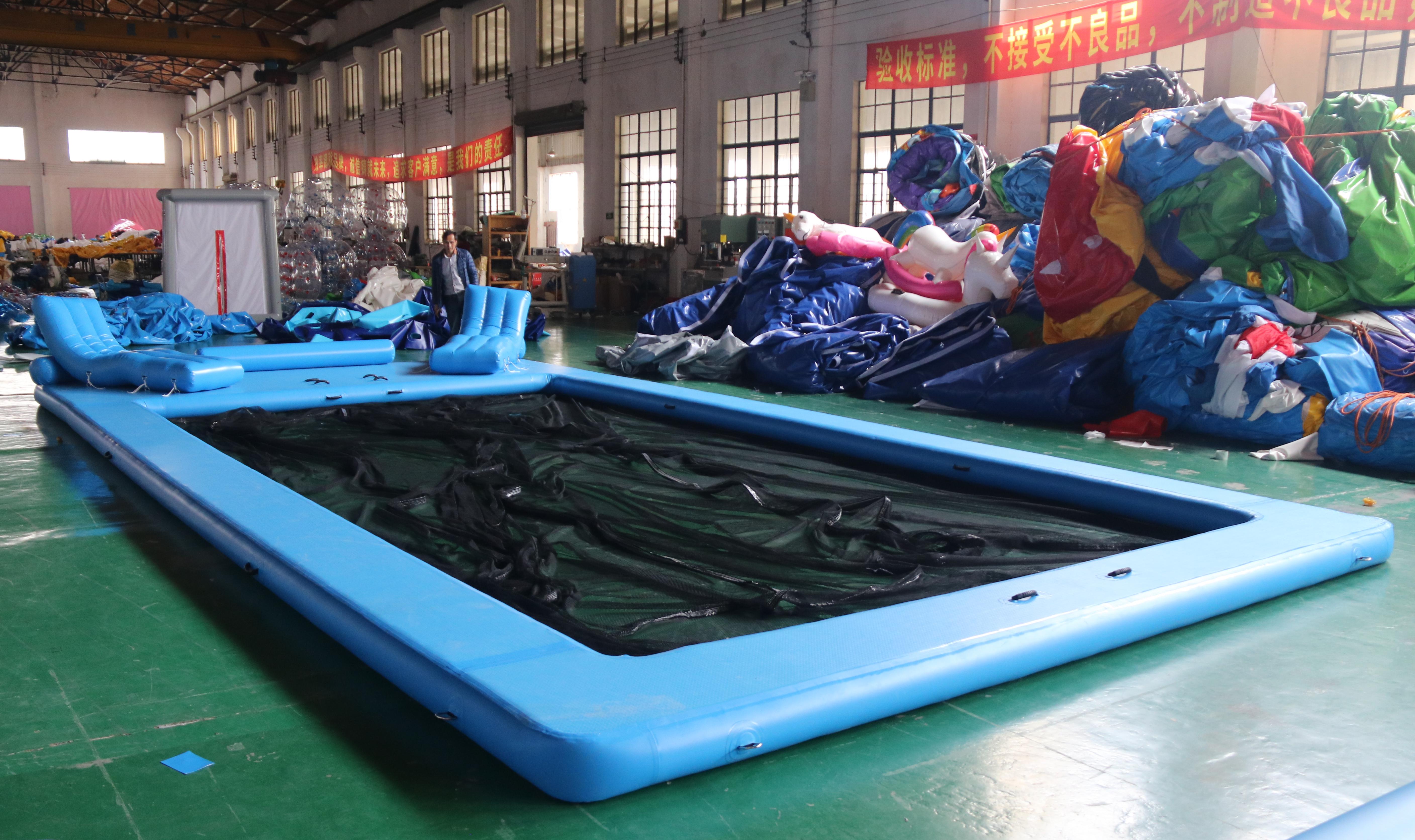 Portable Inflatable Floating Ocean Sea Yacht Swimming Pool With Anti Jellyfish Net Boat Yacht Enclosure Sea Pool