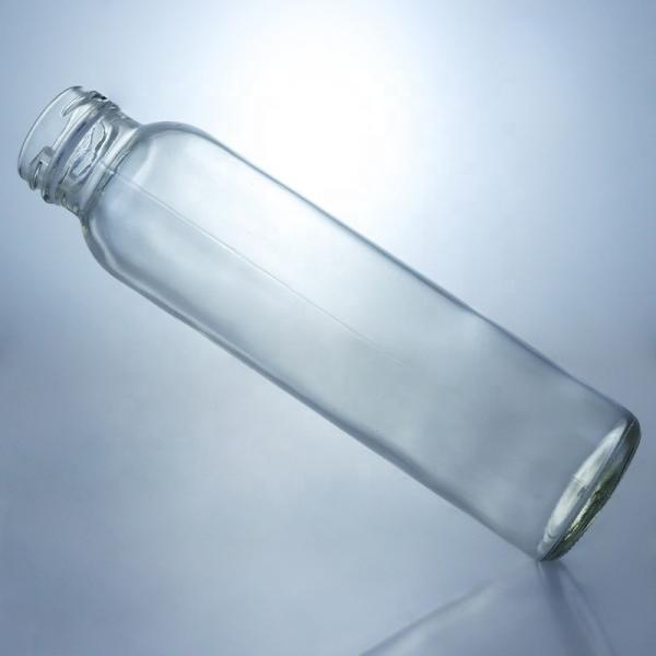Metal Screw Cap 150ml 250ml 350ml 500ml Clear Glass Bottle for Cold Pressed Juice