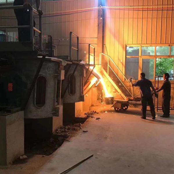 1400KW Induction Melting Furnace for Iron Steel Copper 2000kg Capacity