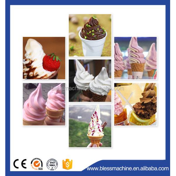 Quick Frozen 3 Flavors Commercial Ice Cream Machine with Pre-Cooling Keep Fresh System