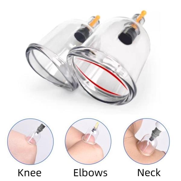 20-Piece Set Electric Guasha Cupping Suction Massager for Body Massage Meridian Treatment Relax Tool ABS Material