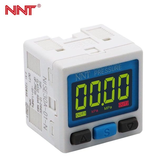 NNT NZSE30A(F) High Accuracy ±0.5% F.S. Digital Pressure Switch with Clear Digital Display and IP65 Protection for Industrial Applications