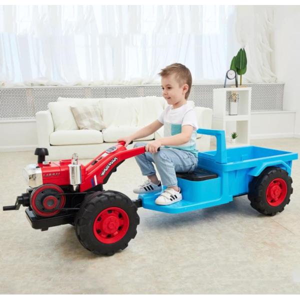 2022 12v Electric Kids Ride On Car avec une batterie de jouet de tracteur en plastique incluse