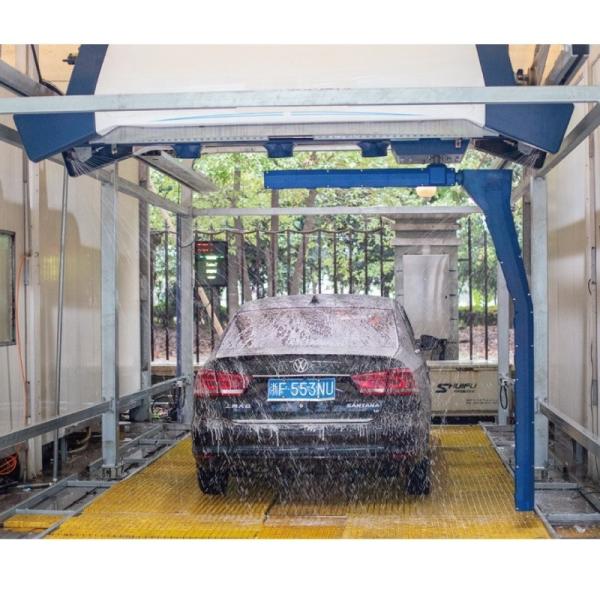 7500*3500*3200mm Metal Touchless Car Washer No Brush AC380V 100Bar Pressure Touchless Car Wash System