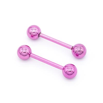 anéis de aço inoxidável fêmeas do bocal de 15mm Rose Red Nipple Piercing Jewelry