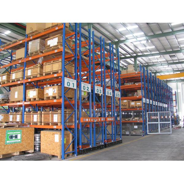 Estanterías móviles eléctricas de acero con protección ESD, estanterías industriales pesadas de acero