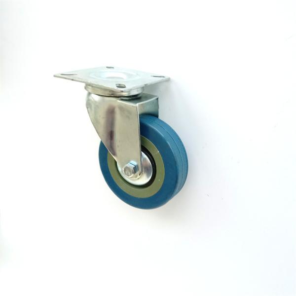 Zinc Plated Steel Heavy Duty Caster Wheels 4 Inch Wheel Diameter