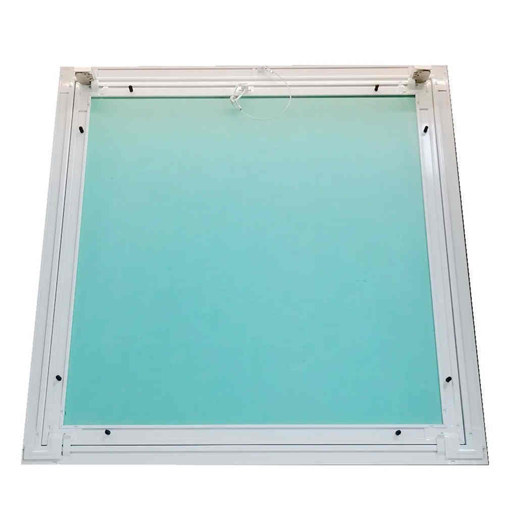 Trap Door Gypsum Board Access Panel Plaster Flush Aluminum 60x60 Drywall Gypsum Ceiling Lock Open