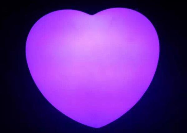 Heart Shaped Love LED Decorative Table Lamps , Home Battery Operated Night Light