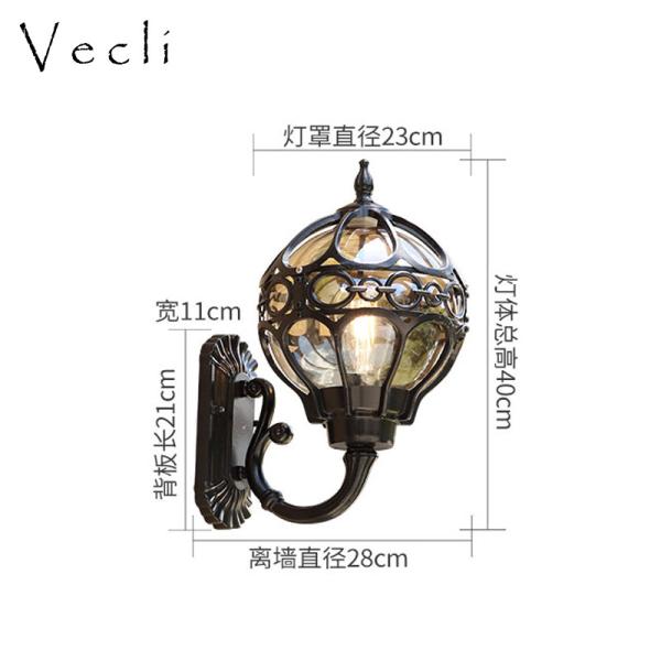 Outdoor waterproof wall lamp retro outdoor indoor villa garden garden lamp(WH-HR-78)