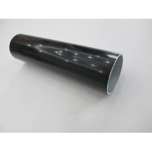 Dia 80mm Aluminum Tube Profiles Thickness 1.2mm Black Power Coating Anti Corrosion