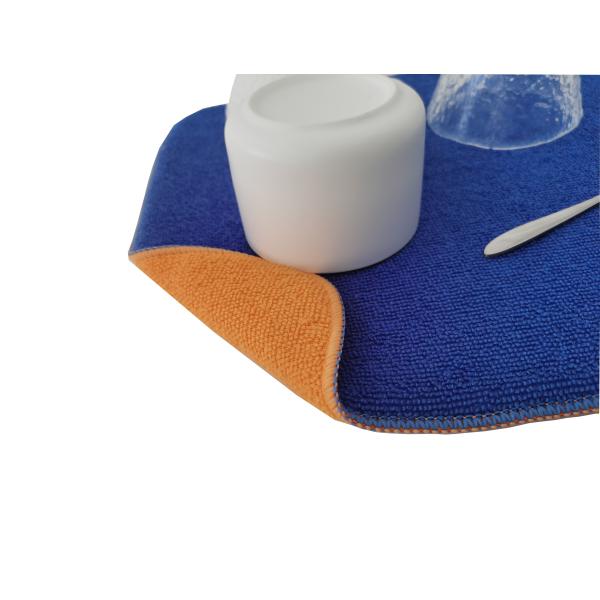 Blue Orange Microfiber Dish Mat  Draining Board Mats For Counter 30x46cm