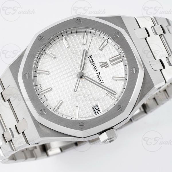 AP Royal Oak 15500ST White Dial Super Clone Automatic Watch 41mm CAL 4302 Swiss Movement ZF Factory