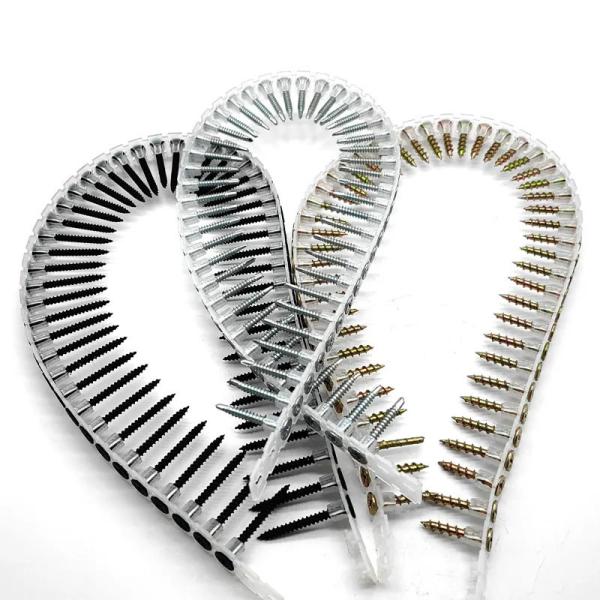 Carbon Steel Sharp Point Self Drilling Collated Self Tapping Screws With Corrosion Resistance