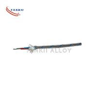 24AWG Fiberglass / SS Braided Shielded Thermocouple Cable Type KX JX TX
