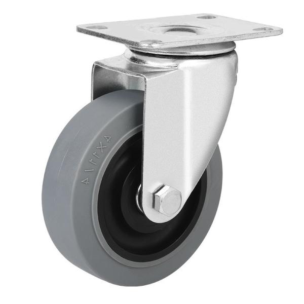 High Load Capacity 4 Inch TPR Caster for Rigid Industrial Applications 130kg Maximum